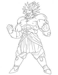 Coloriage Broly Facile Dragon Ball Broly Super Sayian Legendaire 2 Coloriage