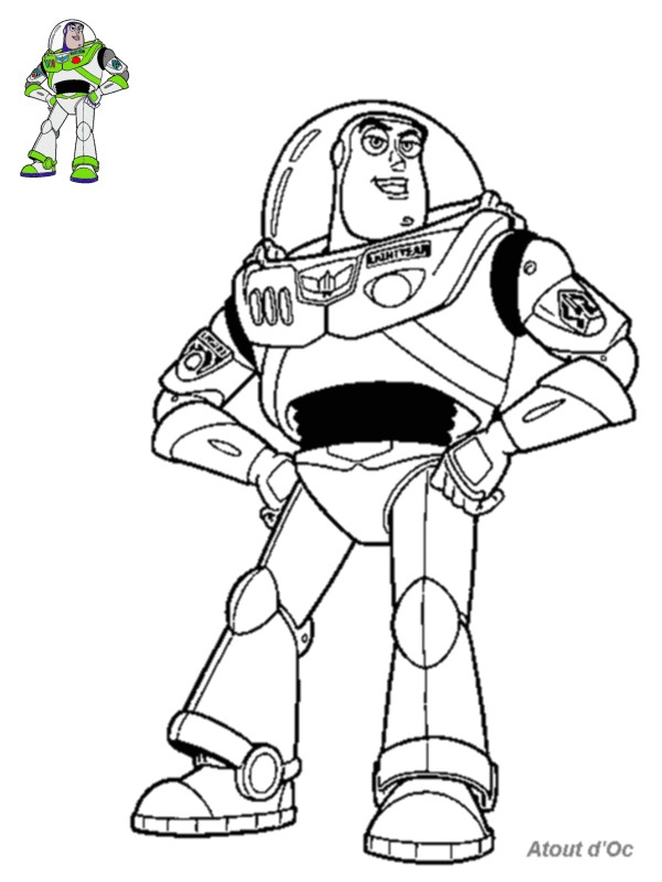 Coloriage Buzz L Eclair Buzz L éclair atout Disney