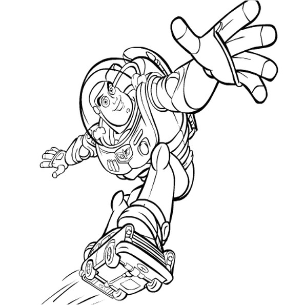 Coloriage Buzz L Eclair Coloriage Buzz L éclair En Ligne Gratuit   Imprimer