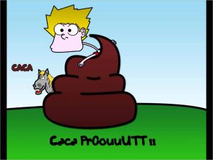 Coloriage Caca Boudin Qui A Du Caca Kaki Collé Au Cucul â âª