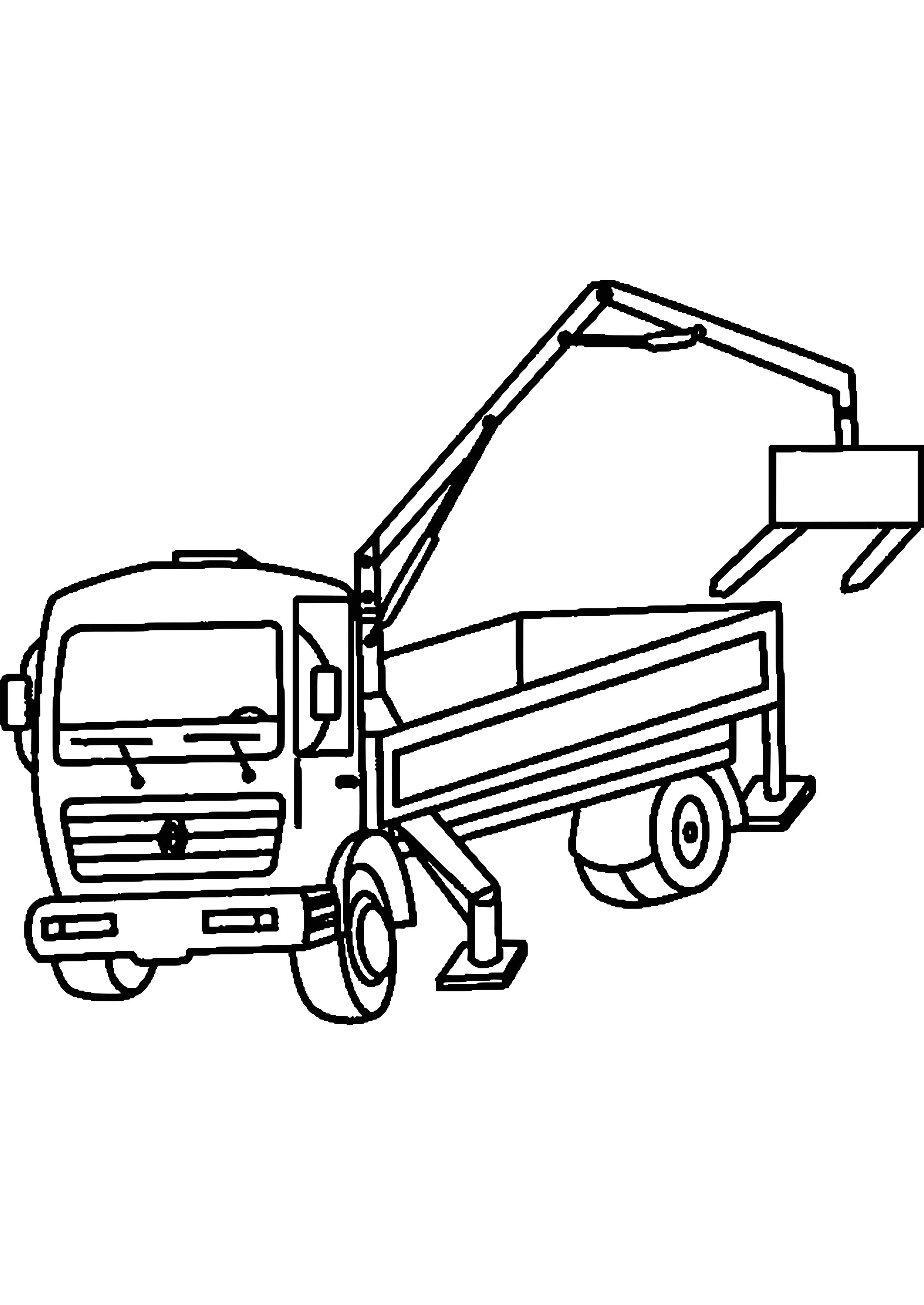 Coloriage Camion Remorque Dessin A Colorier Camion De Chantier Superbe Design Dessins Colorier