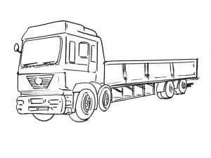 Coloriage Camion Remorque Semi Remorque 11 Transport – Coloriages Imprimer