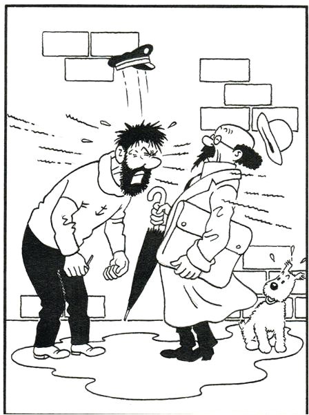 Coloriage Capitaine Haddock 95 Best Hergac 2 Dessins Croquis Planches Pinterest