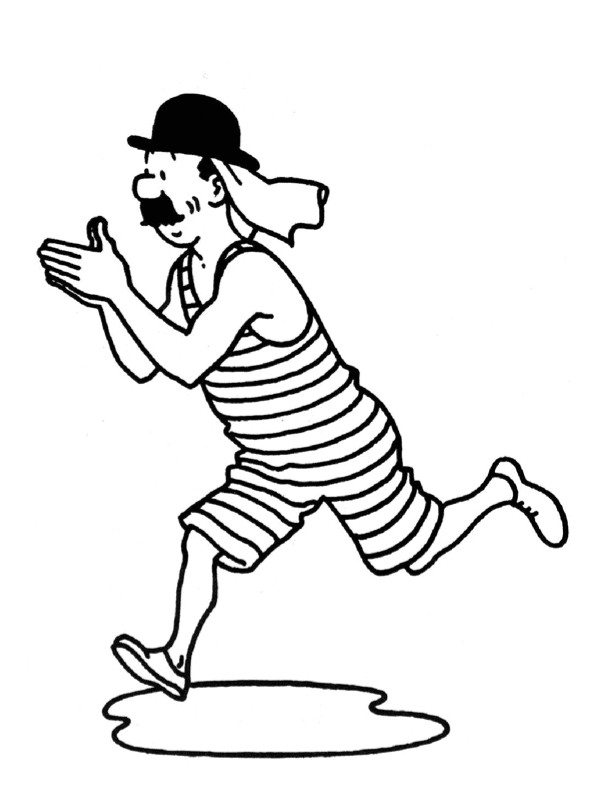 Coloriage Capitaine Haddock Tintin 36 Dessins Animés – Coloriages   Imprimer