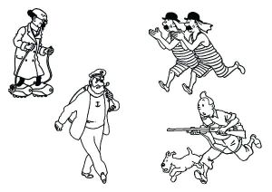 Coloriage Capitaine Haddock Tintin 66 Dessins Animacs Coloriages A Imprimer Coloriage Tintin