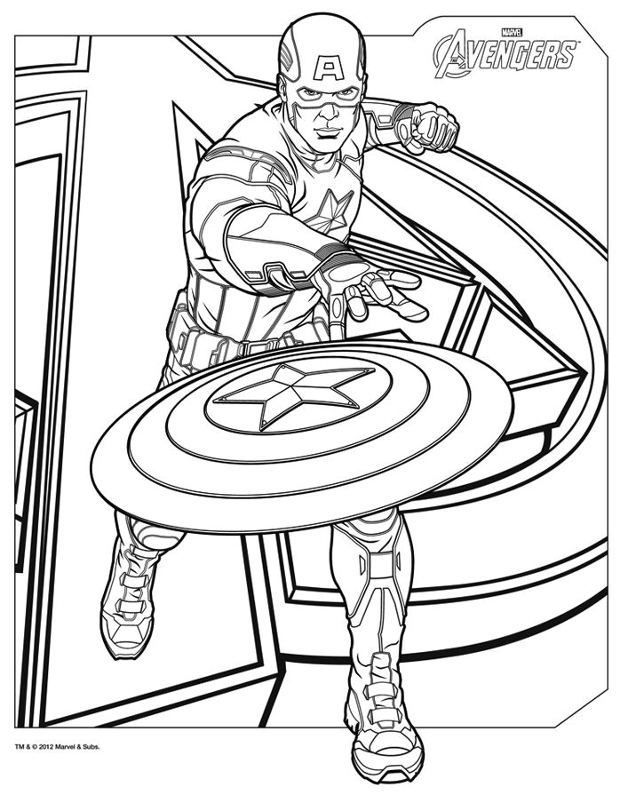 Coloriage Captain America Imprimer Gratuit 31 Best Dessin   Colorier Images On Pinterest