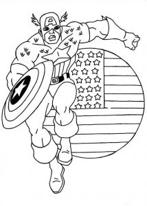 Coloriage Captain America Imprimer Gratuit Printable Coloring Pages Captain America Superheroes