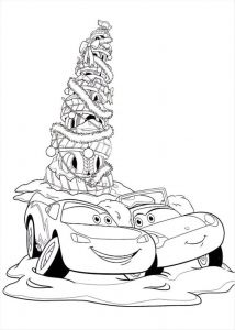 Coloriage Cars Noel Cars Christmas Coloring Pages – Color Bros