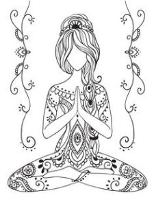 Coloriage Cavalière the Morrigan Irish Celtic Goddess Of Death © 2010 Renée Christine