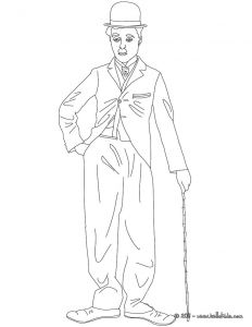 Coloriage Charlie Chaplin Charlie Chaplin Coloring Page Coloring