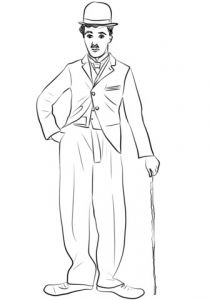 Coloriage Charlie Chaplin Coloriage Charlie Chaplin