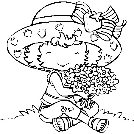 Coloriage Charlotte Aux Fraises Et Ses Amies Coloriage Charlotte Aux Fraises 3d