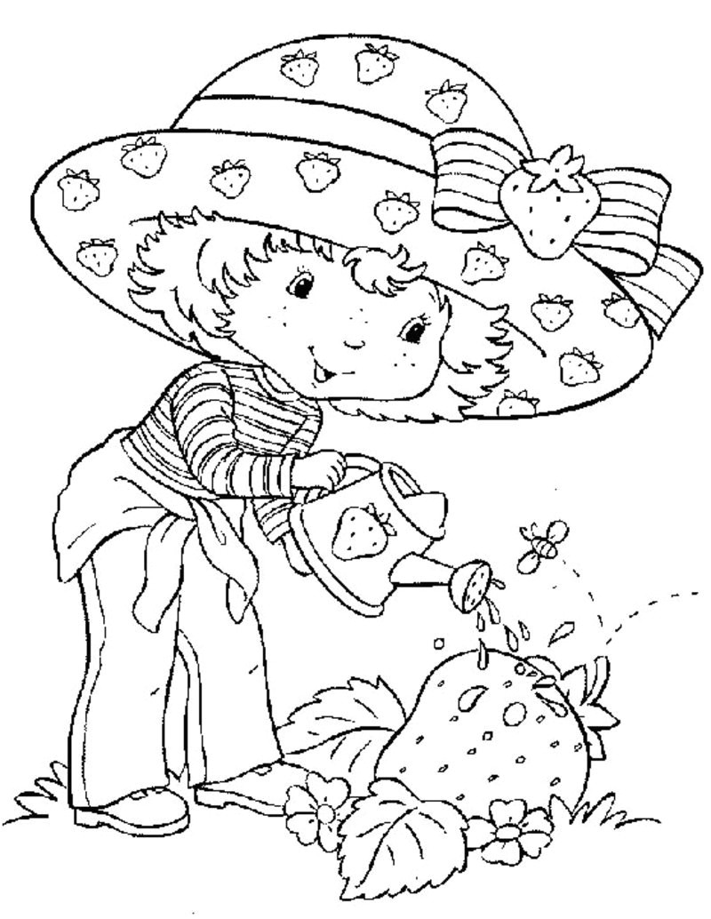 Coloriage Charlotte Aux Fraises Et Ses Amies Coloriage Charlotte Aux Fraises 3d