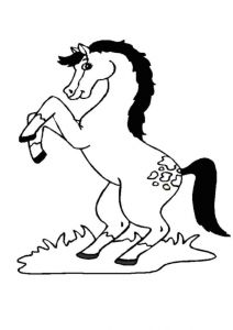 Coloriage Cheval Qui Se Cabre Coloriage De Cheval Qui Se Cabre