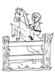 Coloriage Cheval Saut D Obstacle Coloriage Cavalier Cheval Saut Obstacle Sur Hugolescargot