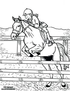 Coloriage Cheval Saut D Obstacle Coloriage Cheval Obstacle 1001 Animaux Mandala Chevaux Cavalieres
