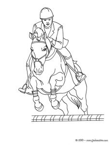 Coloriage Cheval Saut D Obstacle Coloriage Jumping Coloriages Coloriage Imprimer Gratuit Fr