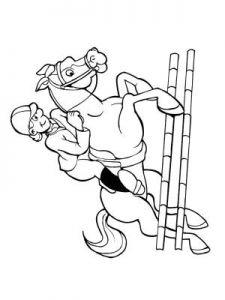 Coloriage Cheval Saut D Obstacle Coloriage Le Saut D Obstacle