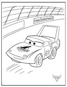 Coloriage Chick Hicks Chick Hicks Et Le King Cars 1