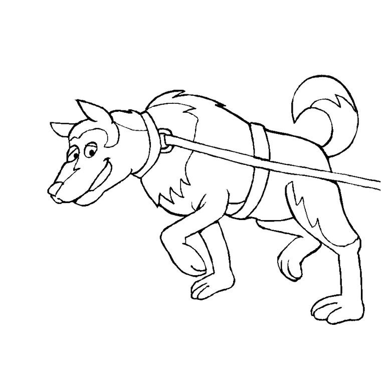 Coloriage Chien De Traineau à Imprimer Coloriage Chien De Traineau