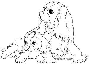 Coloriage Chien De Traineau à Imprimer Coloriage Chien Et Chiot