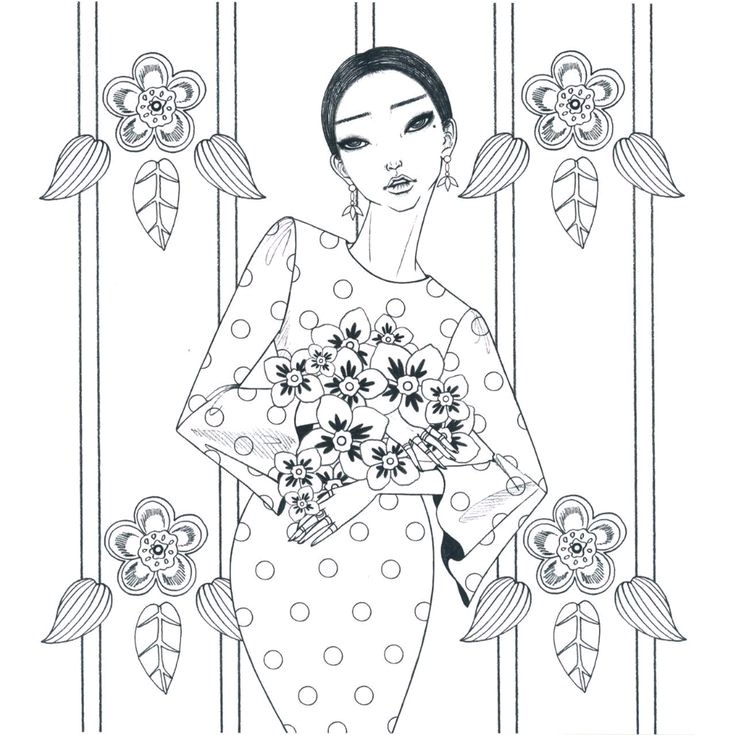 Coloriage Chorale 30 Best Desenho Dream Girl Beauty Coloring Images On Pinterest