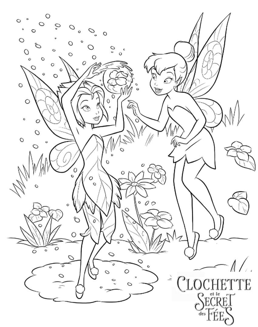 Coloriage Clochette Et La Fée Pirate Belle Coloriage Peter Pan Et Fée Clochette