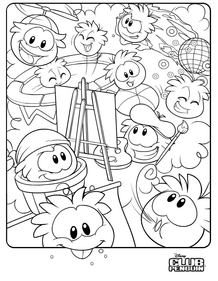 Coloriage Club Penguin 65 Best Club Penguin Coloring Pages Ninja Images On Pinterest