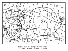 Coloriage Code Couleur à Imprimer Pour Imprimer Ce Coloriage Gratuit Coloriage Magique Lettres