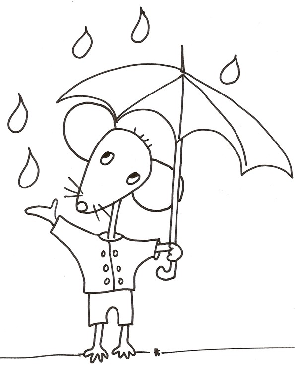 Coloriage Corps Humain Maternelle Coloriage Enfant Coloriage souris sous La Pluie Enfant Tete A