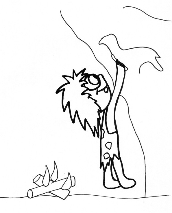 Coloriage Cro Magnon Coloriage D Un Homme De Cro Magnon Dessinant Tªte   Modeler
