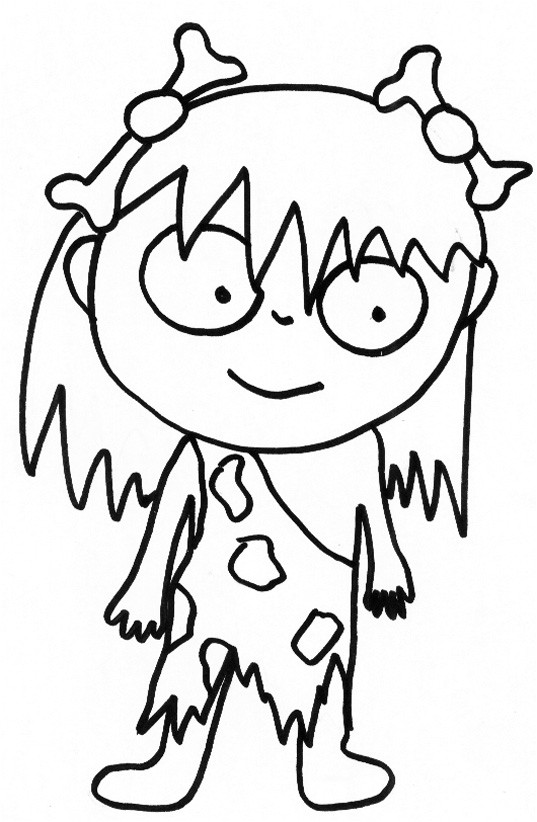 Coloriage Cro Magnon Coloriage D Une Femme De Cro Magnon Avec Os Dans Les Cheveux Tªte