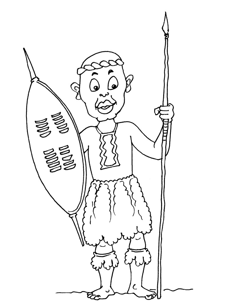 Coloriage D Afrique A Imprimer Coloriage Vetement Africain