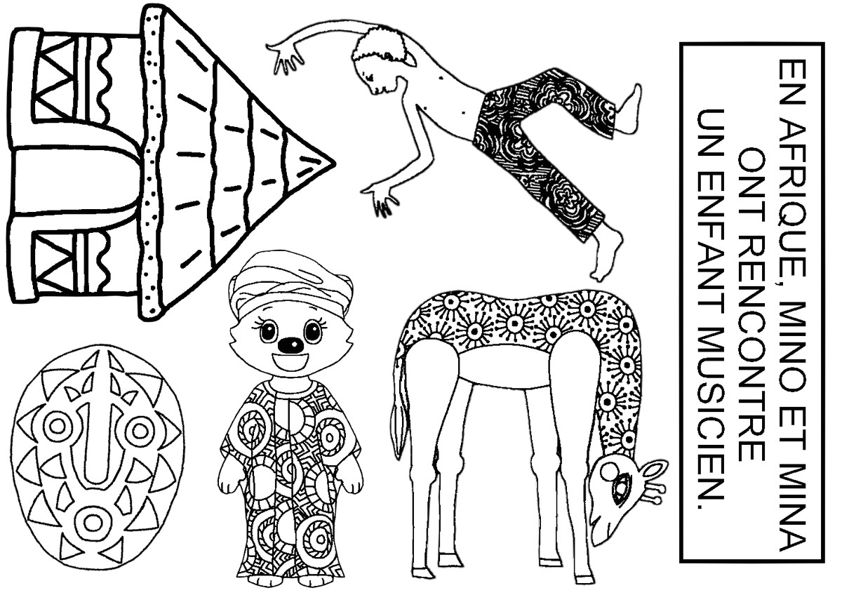 Coloriage D Afrique A Imprimer Dessins Gratuits   Colorier Coloriage Afrique   Imprimer