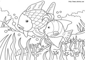 Coloriage D Arc En Ciel Arc En Ciel Poisson Coloriage