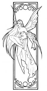 Coloriage D Elfe Amy Brown Fairy Colour In Pinterest