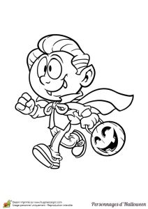Coloriage D Haloween Coloriage D Un Personnage Légendaire D Halloween Un Petit Gar§on