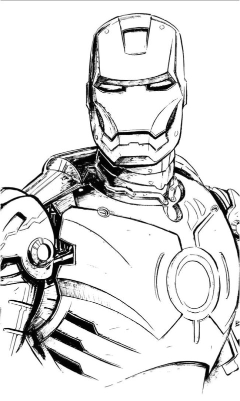 Coloriage D Iron Man Iron Man Suit Drawing at Getdrawings