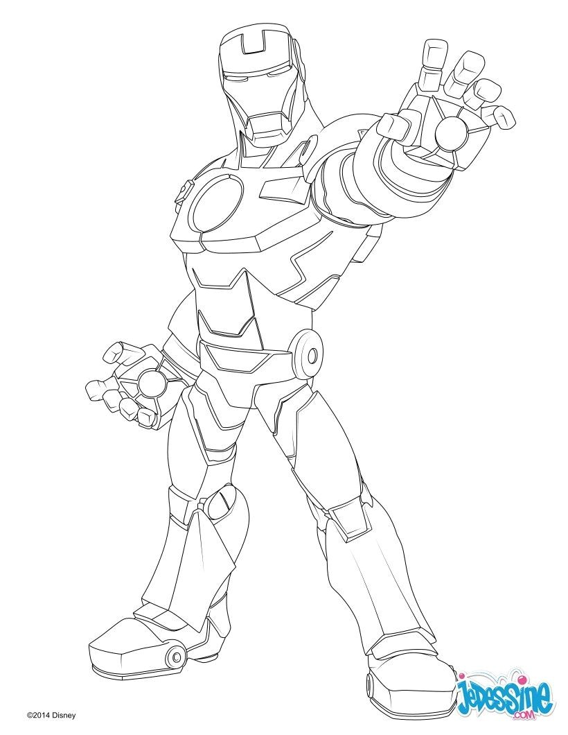 Coloriage D Iron Man Voici Un Coloriage Inédit Des Avengers Un Dessin De Iron Man Qui