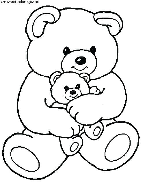 Coloriage D Ourson A Imprimer Coloriage Ours En Peluche A Imprimer Sur Coloriages Concernant