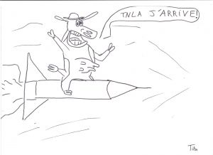 Coloriage D Une Fusée Coloriage Enfant Dans Fusée