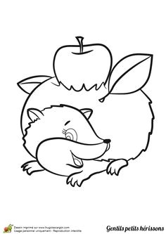 Coloriage D Une Pomme Gabarit Pomme   Peindre Avec Un Bouchon