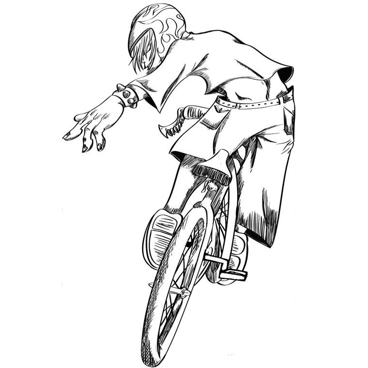 Coloriage De Bmx Coloriage Bmx Race A Imprimer Gratuit