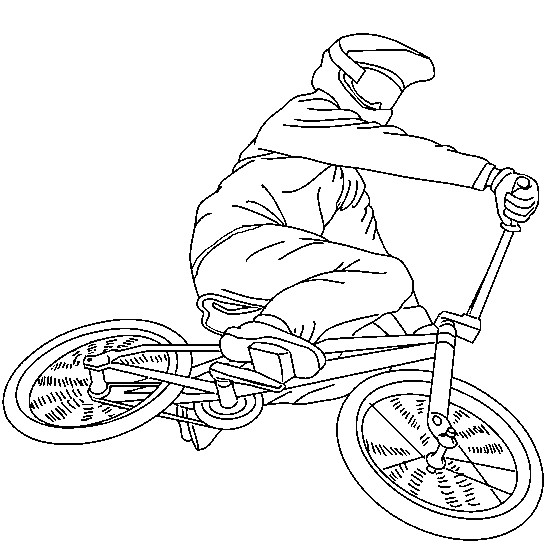 Coloriage De Bmx Coloriage De Bmx Freestyle Coloriages De Sport   Imprimer