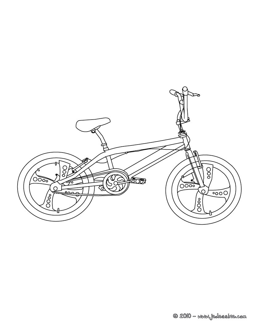 Coloriage De Bmx Coloriages Coloriage D Un Bmx Fr Hellokids