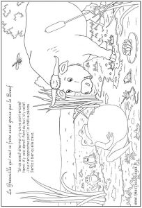 Coloriage De Boeuf 36 Best Fables De La Fontaine Images by Abeilles Et tournesols On