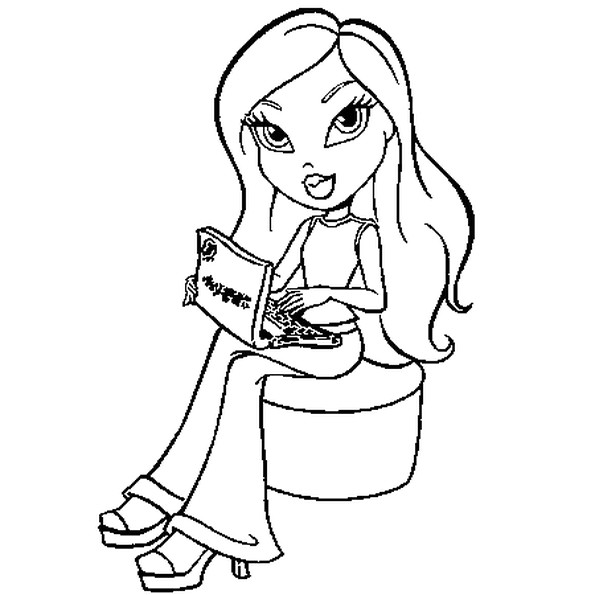 Coloriage De Bratz A Imprimer Coloriage Bratz Valentina En Ligne Gratuit   Imprimer