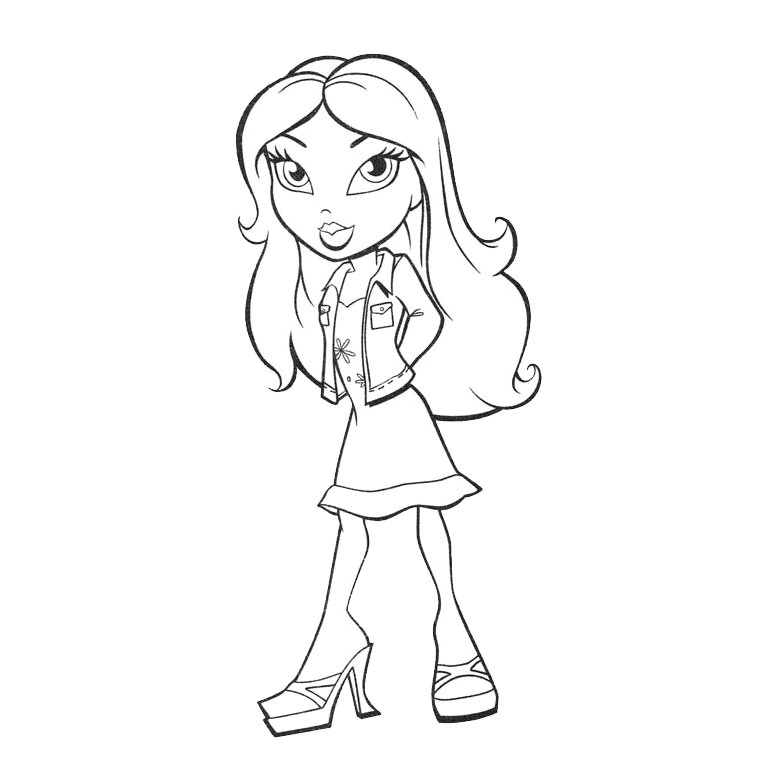 Coloriage De Bratz A Imprimer Coloriage Kiani Bratz A Imprimer Gratuit