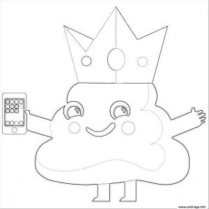 Coloriage De Caca Coloriage Caca Emoji King Phone Dessin