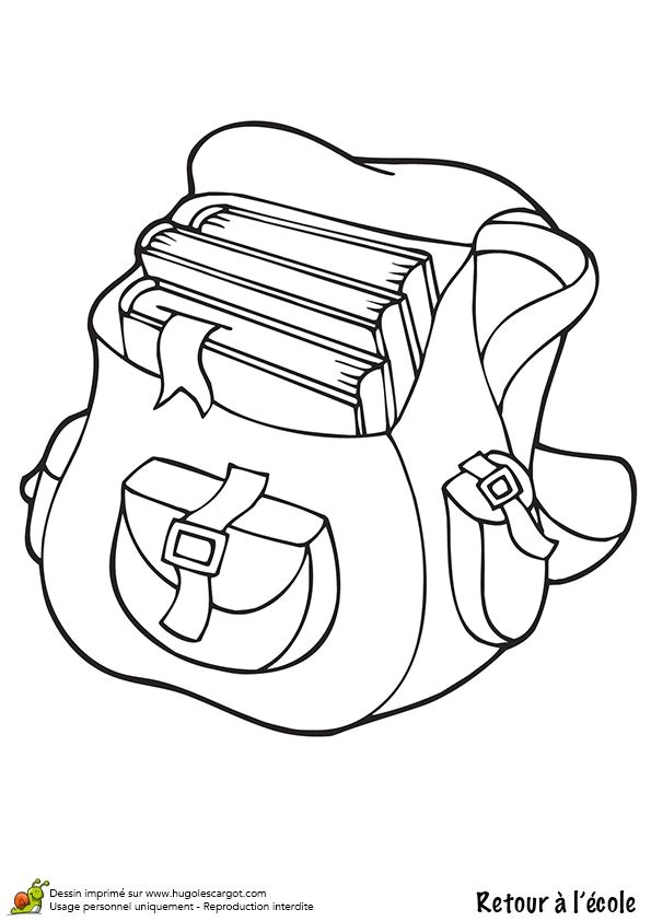 Coloriage De Cartable A Imprimer 7 Best Cartable Images On Pinterest